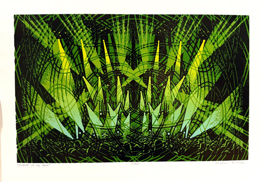 Outside on my Lawn - Art Print