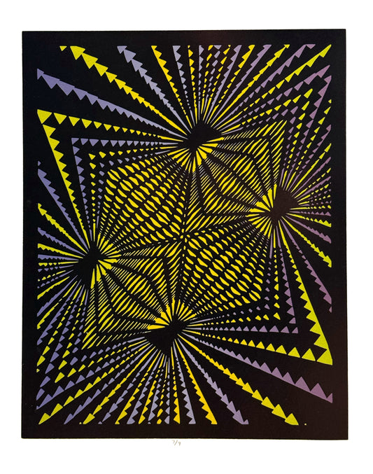 Rhombus Matrix: Electric Lemon - LE of 9