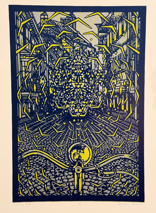 Glowing Ride - Bicycle Day 75th anniversary print 1/1